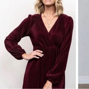 Baltic Born Venus Pleated Maxi Mulberry